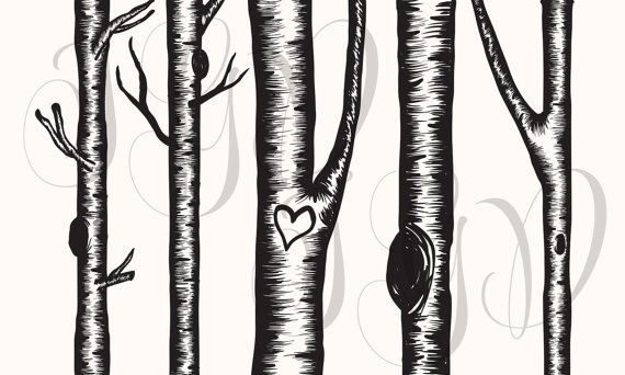 Download birch tree clipart with deer 20 free Cliparts | Download ...