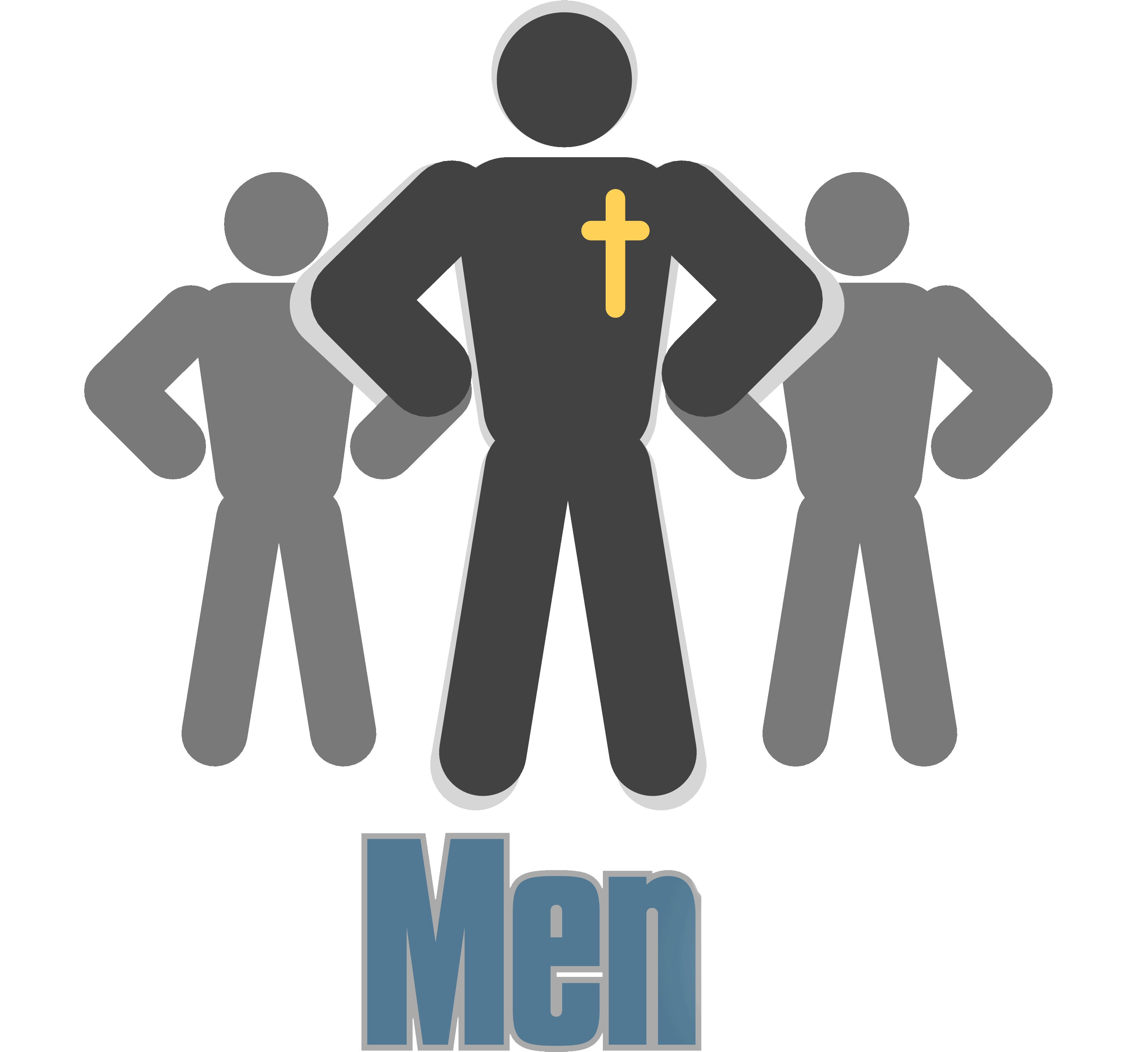 Men At Church Clipart.