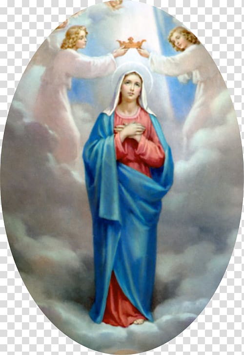 Assumption of Mary Magnificat Prayer Holy card Religion, Mariology.