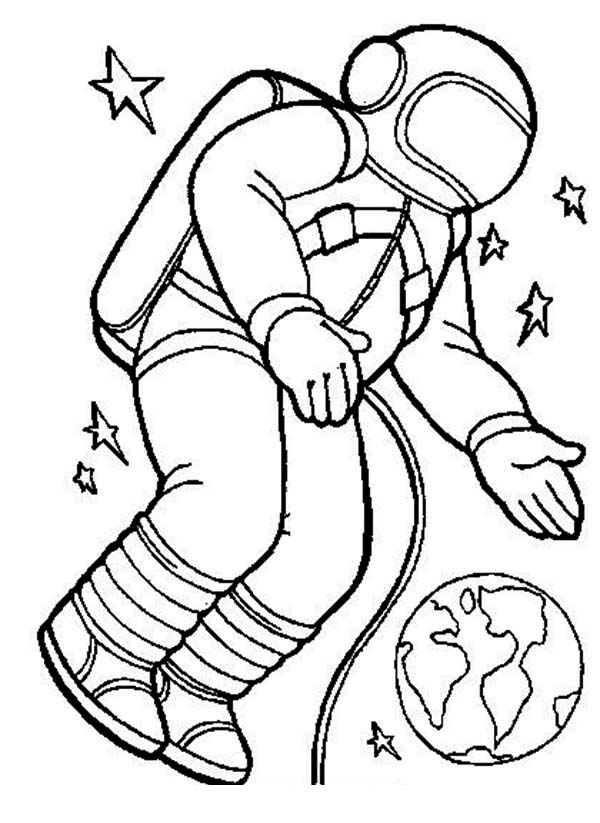 Free Astronaut Clip Art Black And White, Download Free Clip.