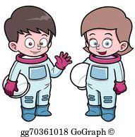 Astronaut Kid Clip Art.