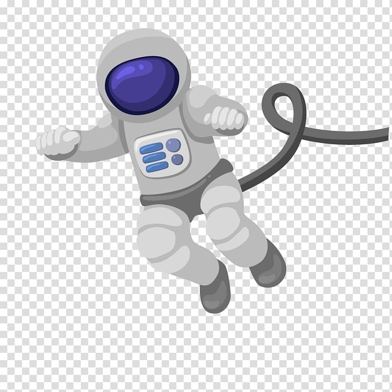 Astronaut illustration, Cartoon Astronomy Outer space.