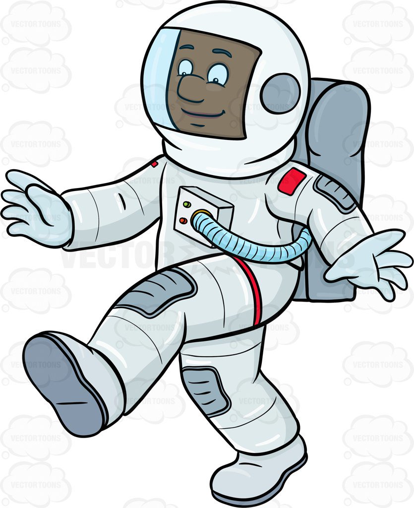 1393 Astronaut free clipart.