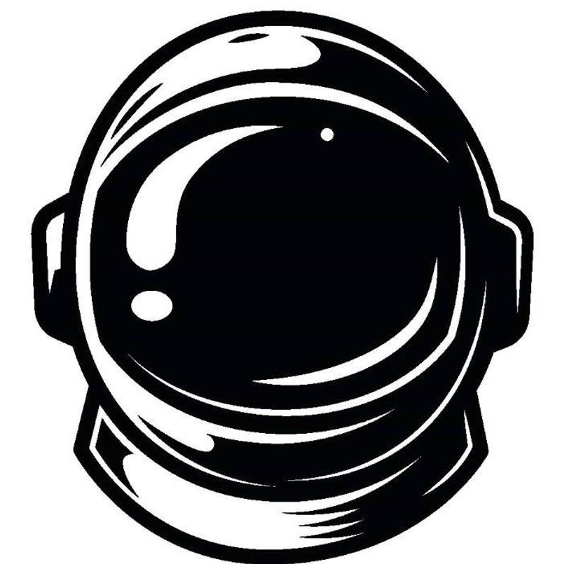 Astronaut Helmet #1 Space Shuttle Nasa Space Exploration Astronomy  Spaceship Rocket Launch Logo .SVG .EPS .PNG Vector Cricut Cut Cutting.