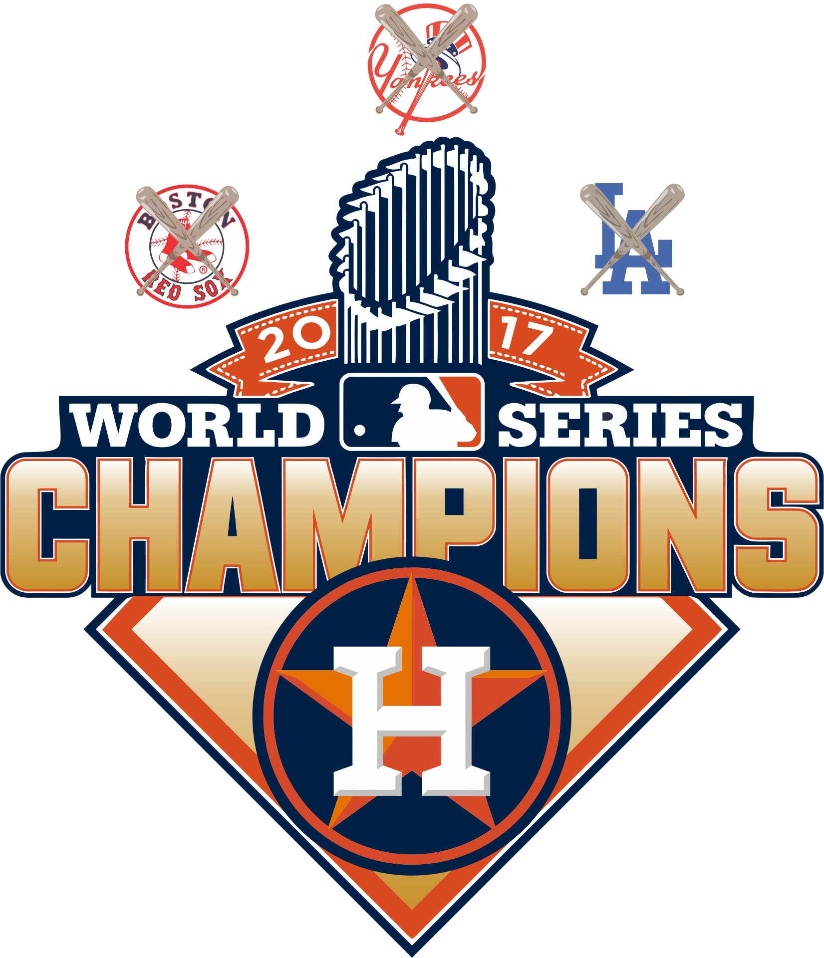 Houston Astros 2017 World Series Champions Decal.