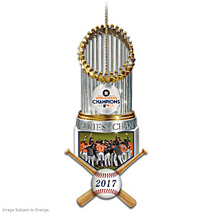 2017 World Series Champions Astros Trophy Ornament.