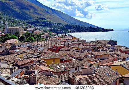 Malcesine Castle Stock Photos, Royalty.