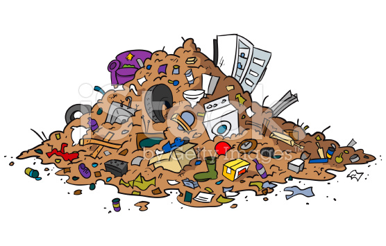 Junk pile clipart.