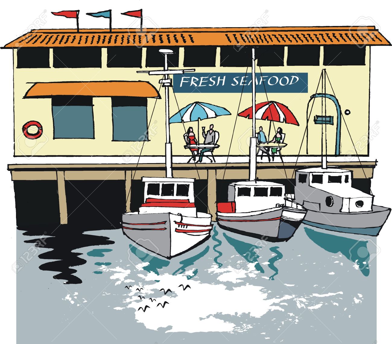 Harbour clipart - Clipground