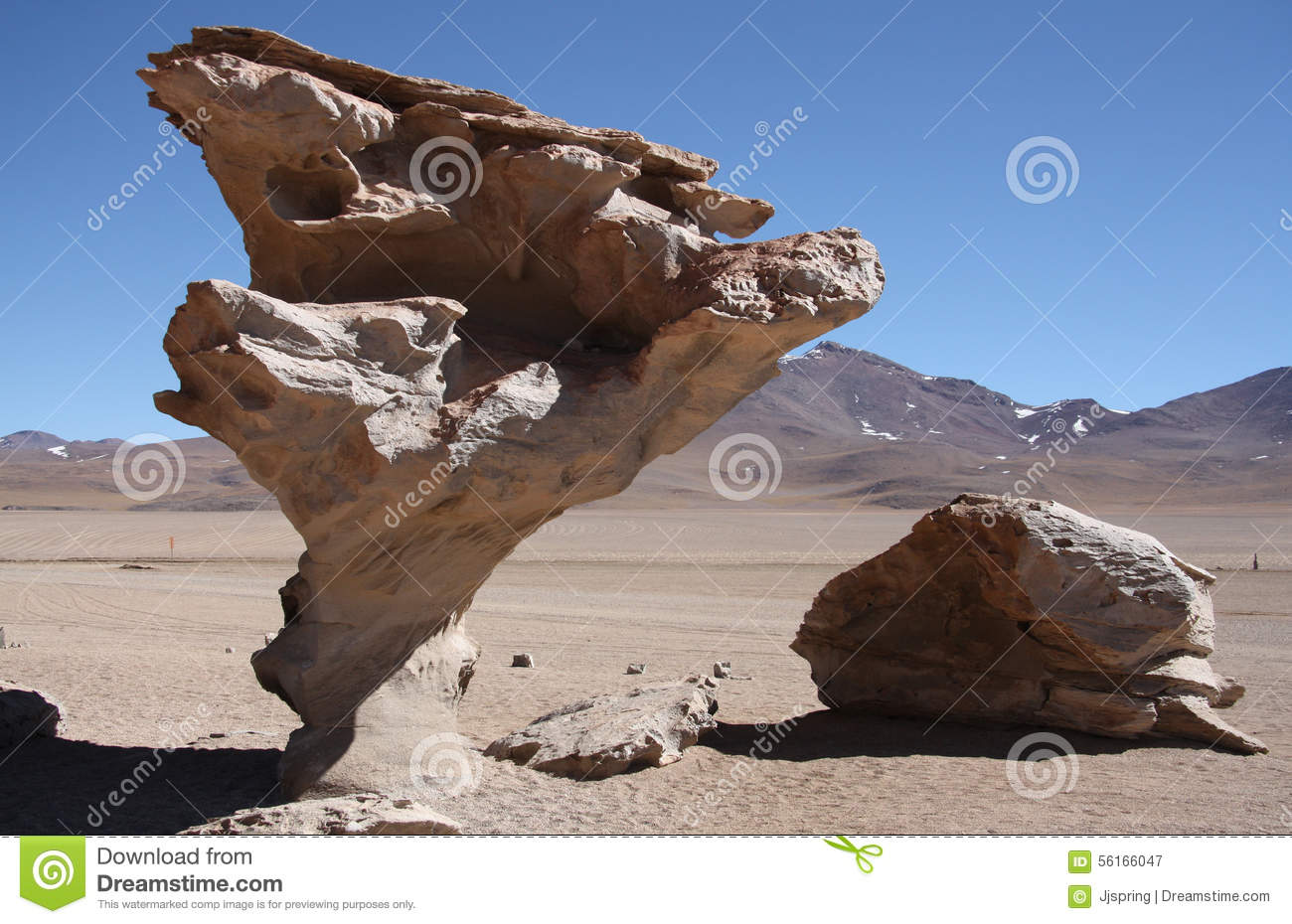 Wind Erosion Of Rocks In Atacama Desert, Bolivia Stock Photo.