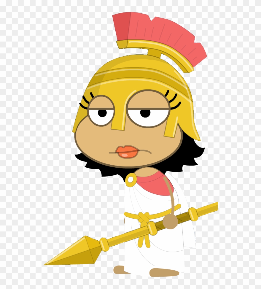 Cartoon Athena Greek Goddess Clipart (#1075766).