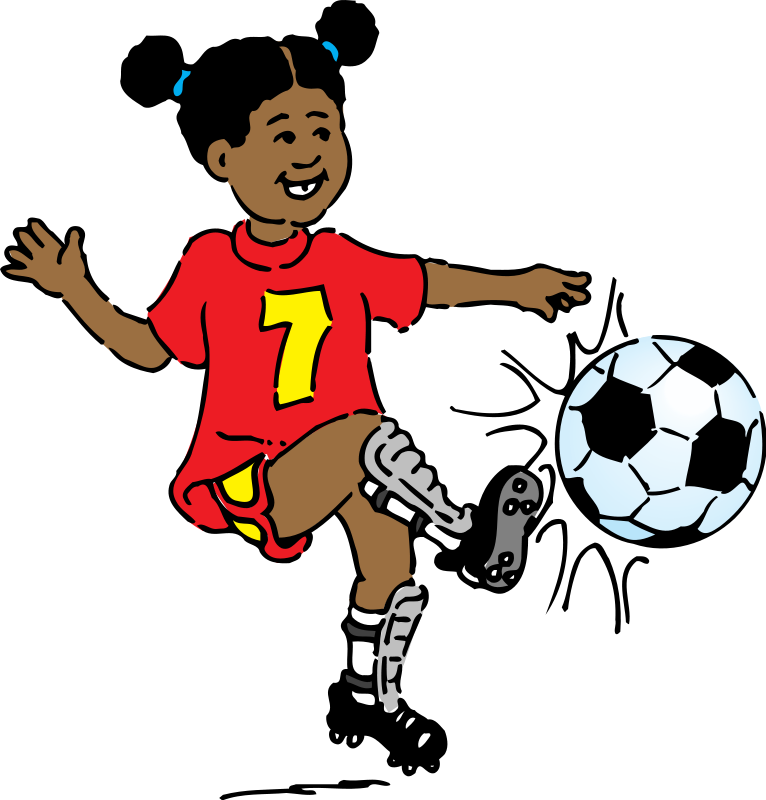 Athletic person clipart.
