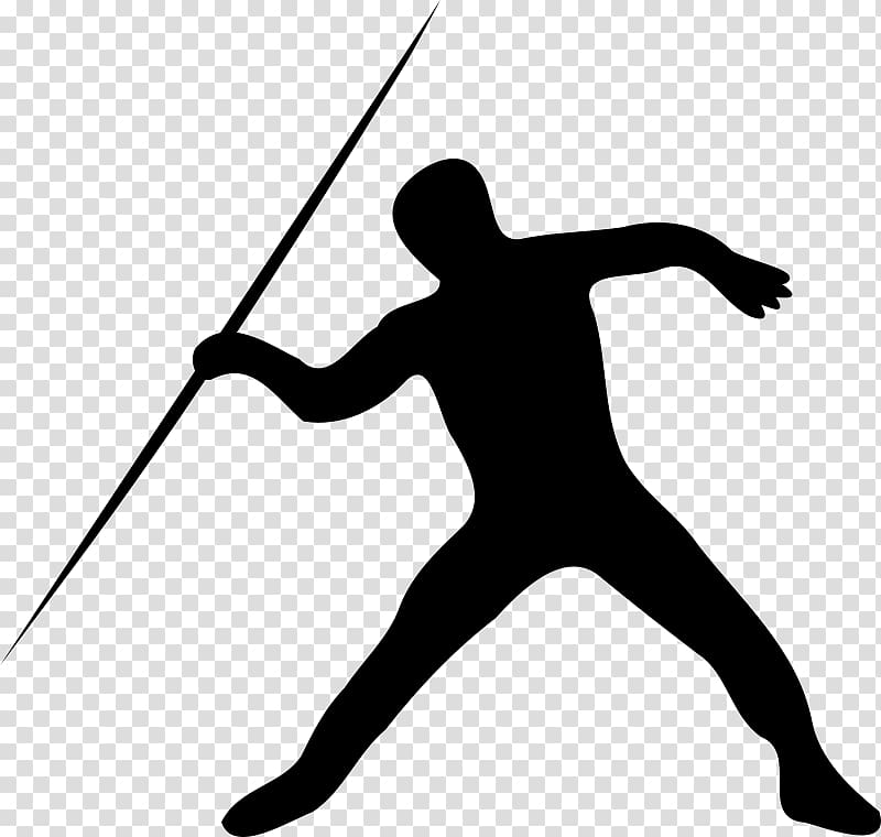 Javelin throw Track & Field Sport, sports silhouettes.