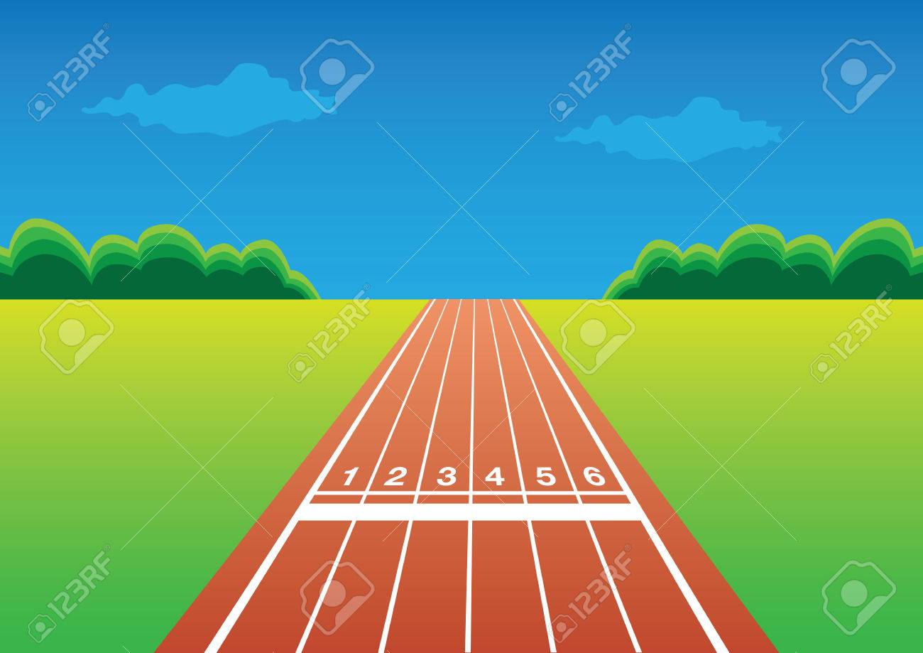 Running race track » Clipart Station.
