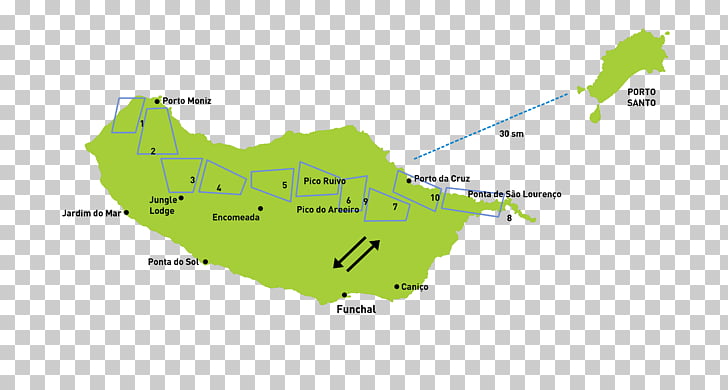 Funchal North Atlantic Ocean Hotel Location Map, Rectangule.