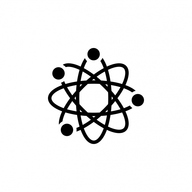 Atom Science Icon Design Template Vector Isolated, Science, Atom.