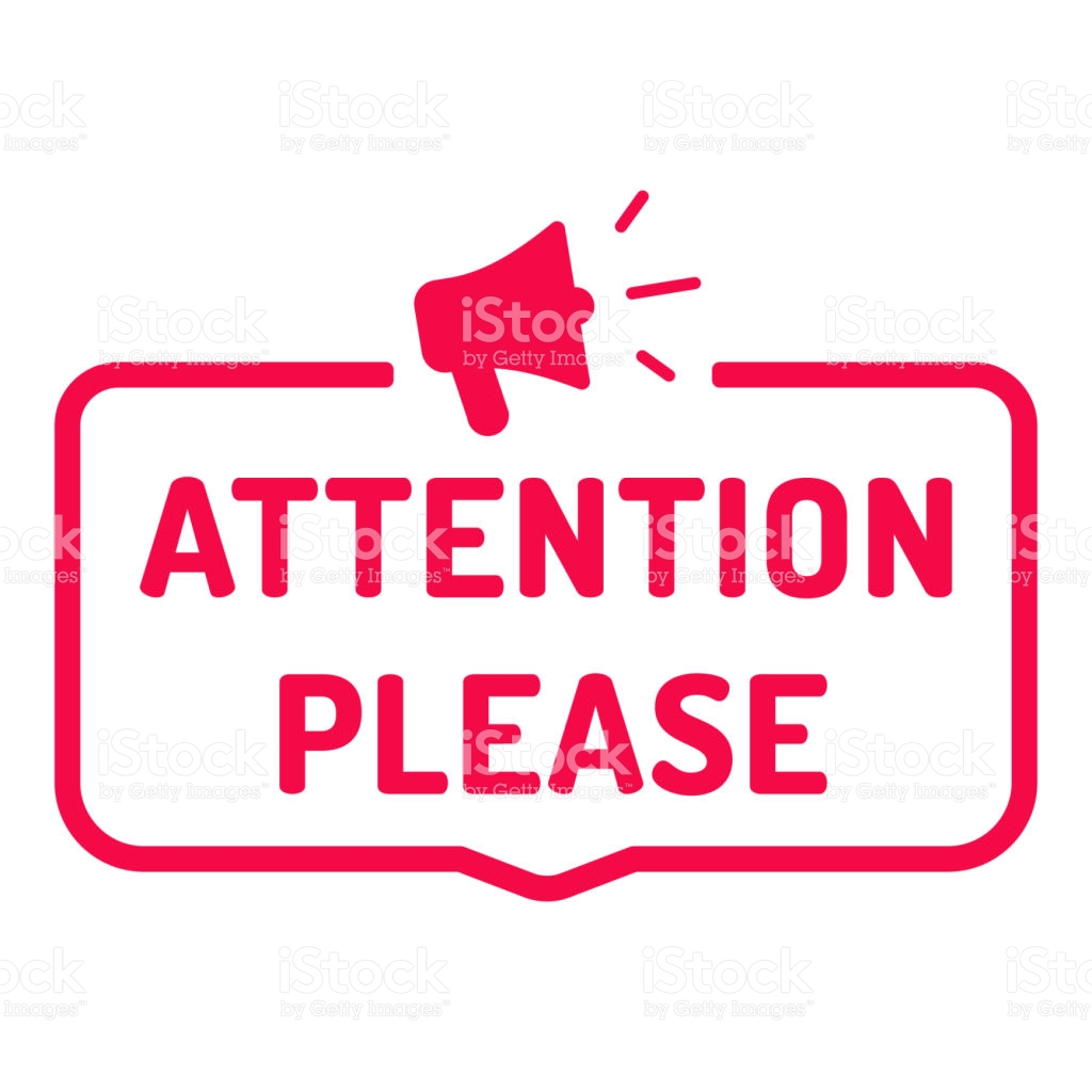 Attention Word Clip Art