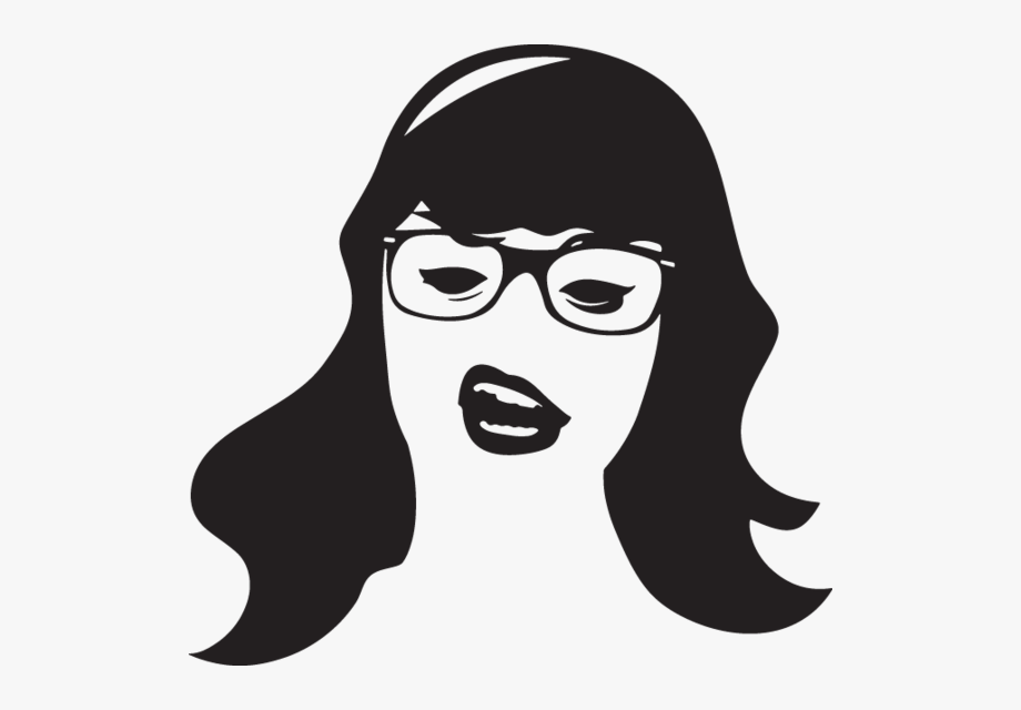 Woman\'s Head With Glasses.