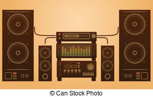 Sound system clipart.
