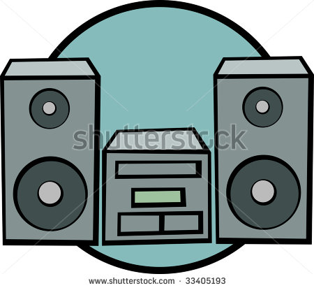 Sound system clipart.