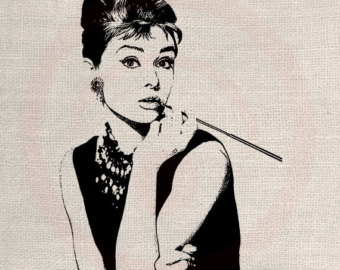 Audrey Hepburn Clipart For Bedroom.