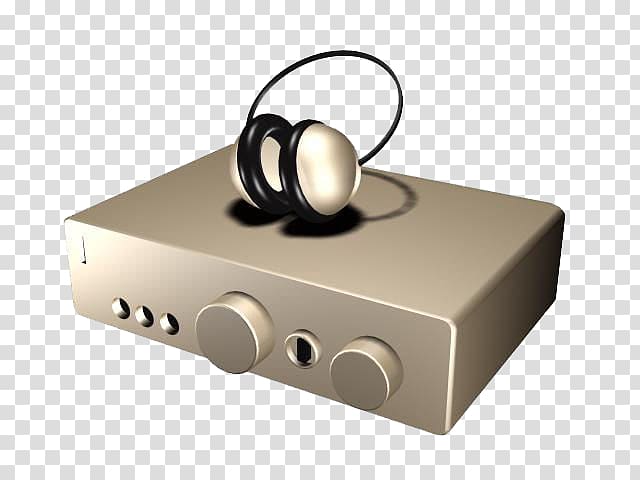 Headphones 3D computer graphics Audio equipment , Cartoon.