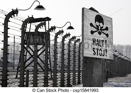 Stock Photographs of Birkenau Nazi Concentration Camp.