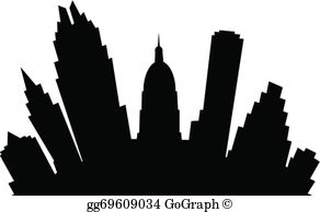 Austin Skyline Clip Art.