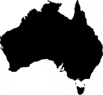 Clipart map of australia.