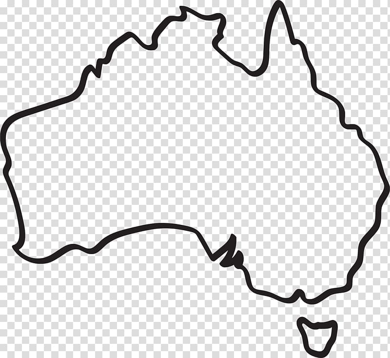 Black map , Australia Map Drawing, Australia transparent.