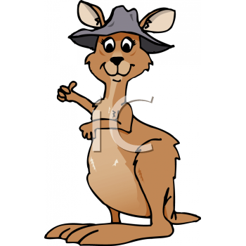 Royalty Free Kangaroo Clip art, Marsupial Clipart.