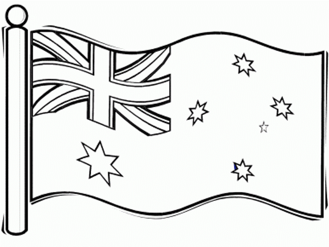 australian flag clip art black white