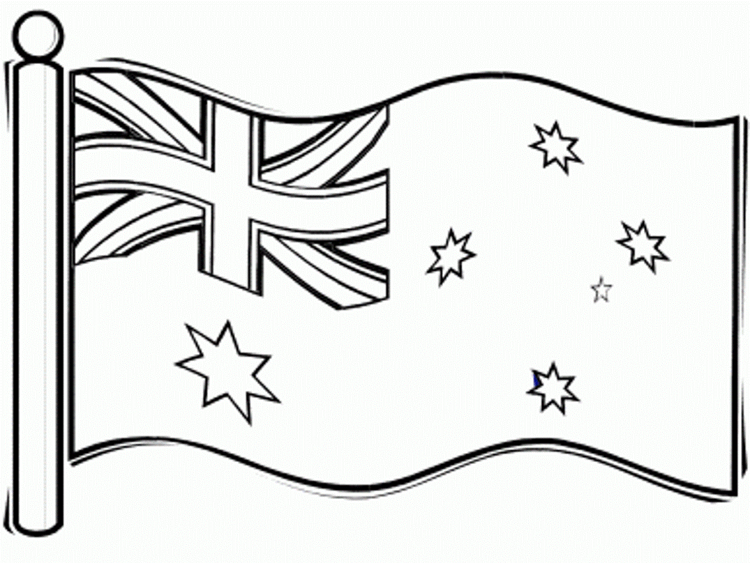 Drapeau Australie A Colorier