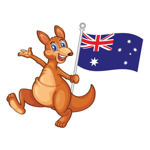 2019 Cute Kangaroo And Australian Flag Vinyl Car Laptop Decal Decor  Accessories Car Accessories From Xymy767, $1.91.