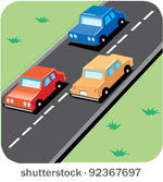 Traffic Cartoon Vector.
