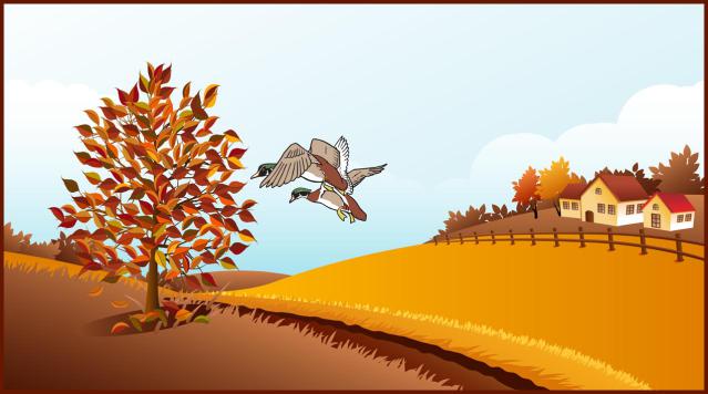 Autumn Scene Clipart.