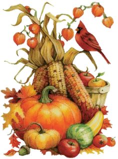 Images of autumn harvest dinner clipart.