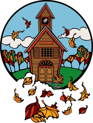 Autumn Church Cliparts.