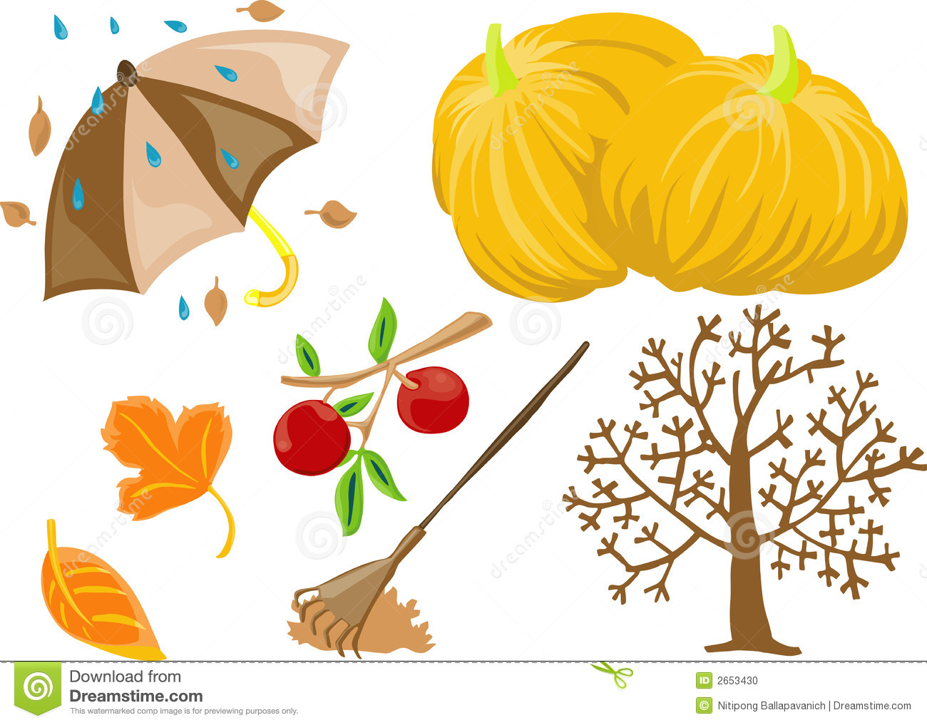 Fall Themed Clipart.