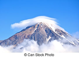 Picture of Nature of Kamchatka: summer view on Avachinsky Volcano.