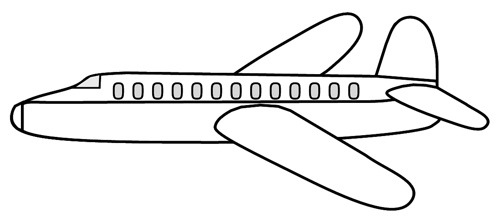 9300 Airplane free clipart.