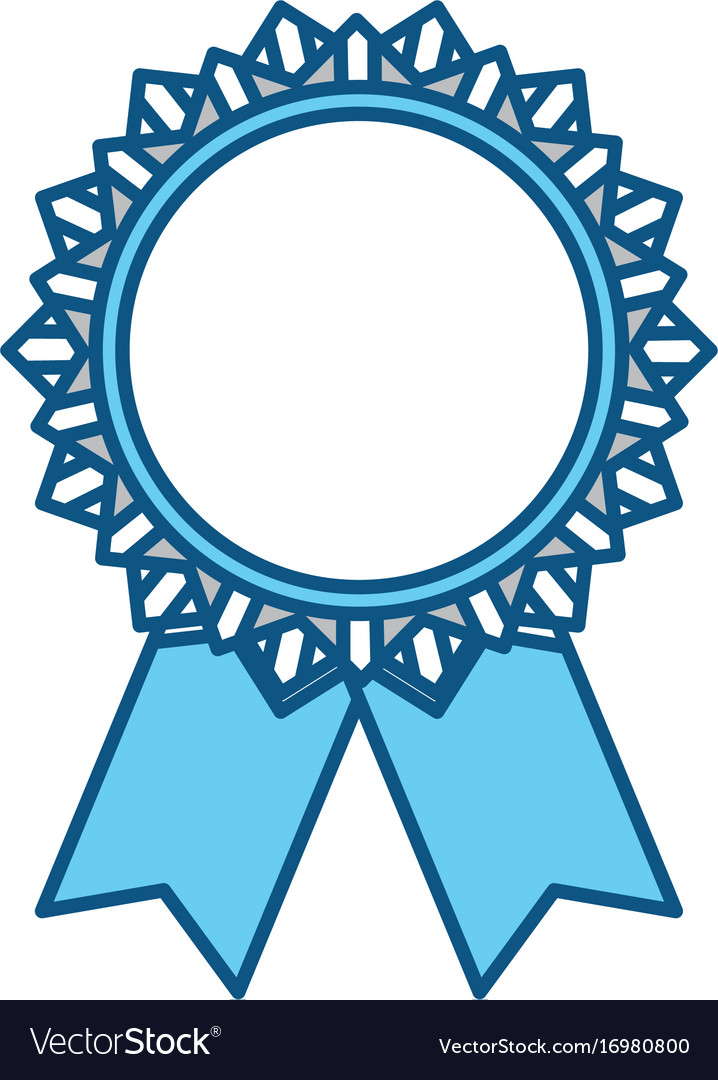Award ribbon symbol.