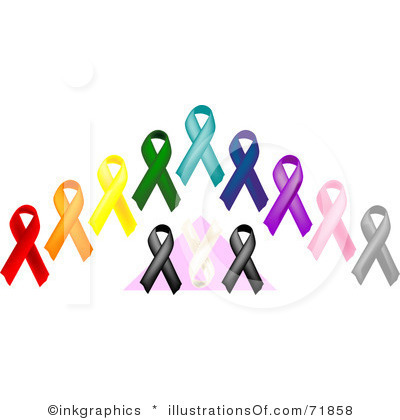 Cancer Awareness Ribbon Clipart.