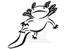 axolotl dragon illustration.