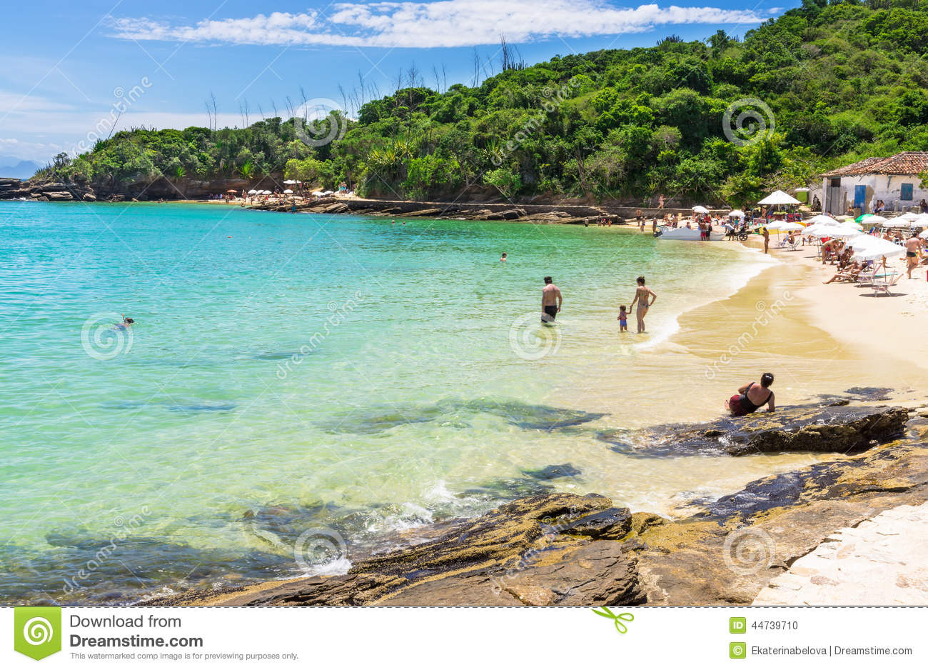 Azeda Beach In Buzios, Rio De Janeiro Stock Photo.