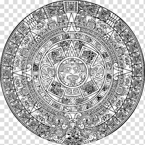 Aztec calendar stone Mesoamerica, Civilization transparent.