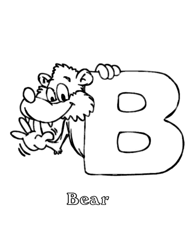 Free Letter B Coloring Pages, Download Free Clip Art, Free.