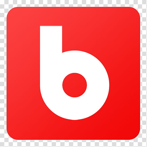 Flat Gradient Social Media Icons, Blip, b logo transparent.