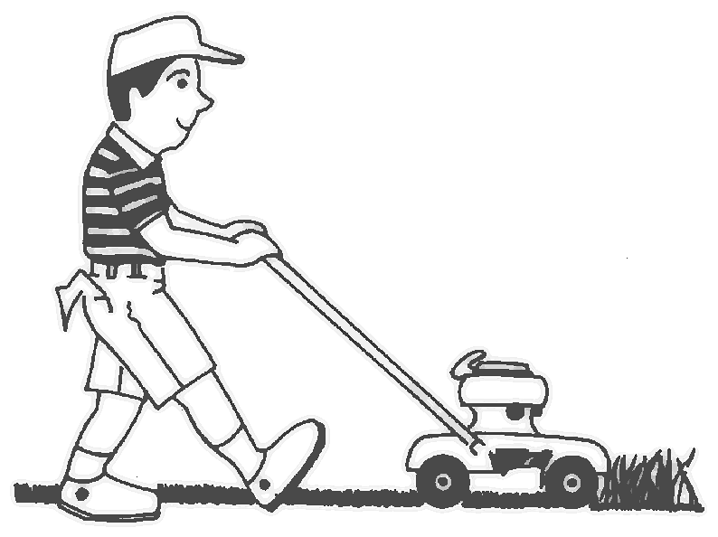 734 Lawn Mower free clipart.