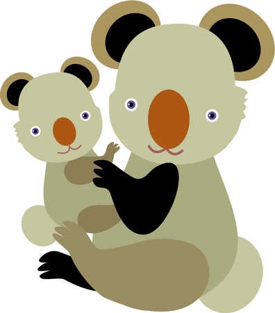 Mother And Baby Animal Clipart.
